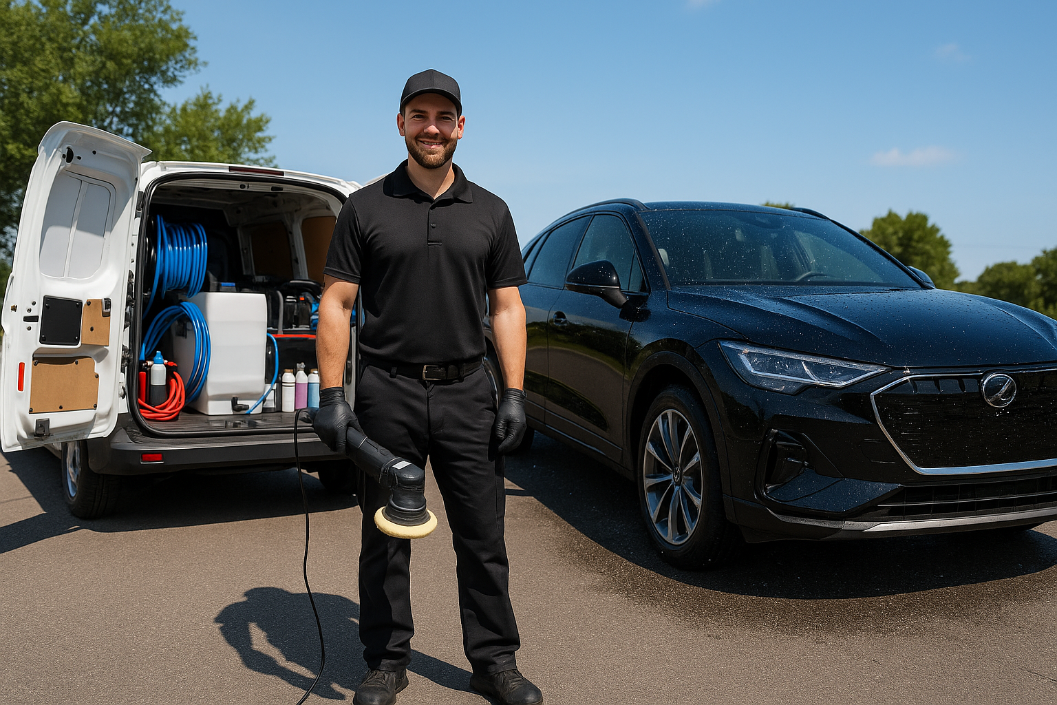 make his van smaller and car more modern