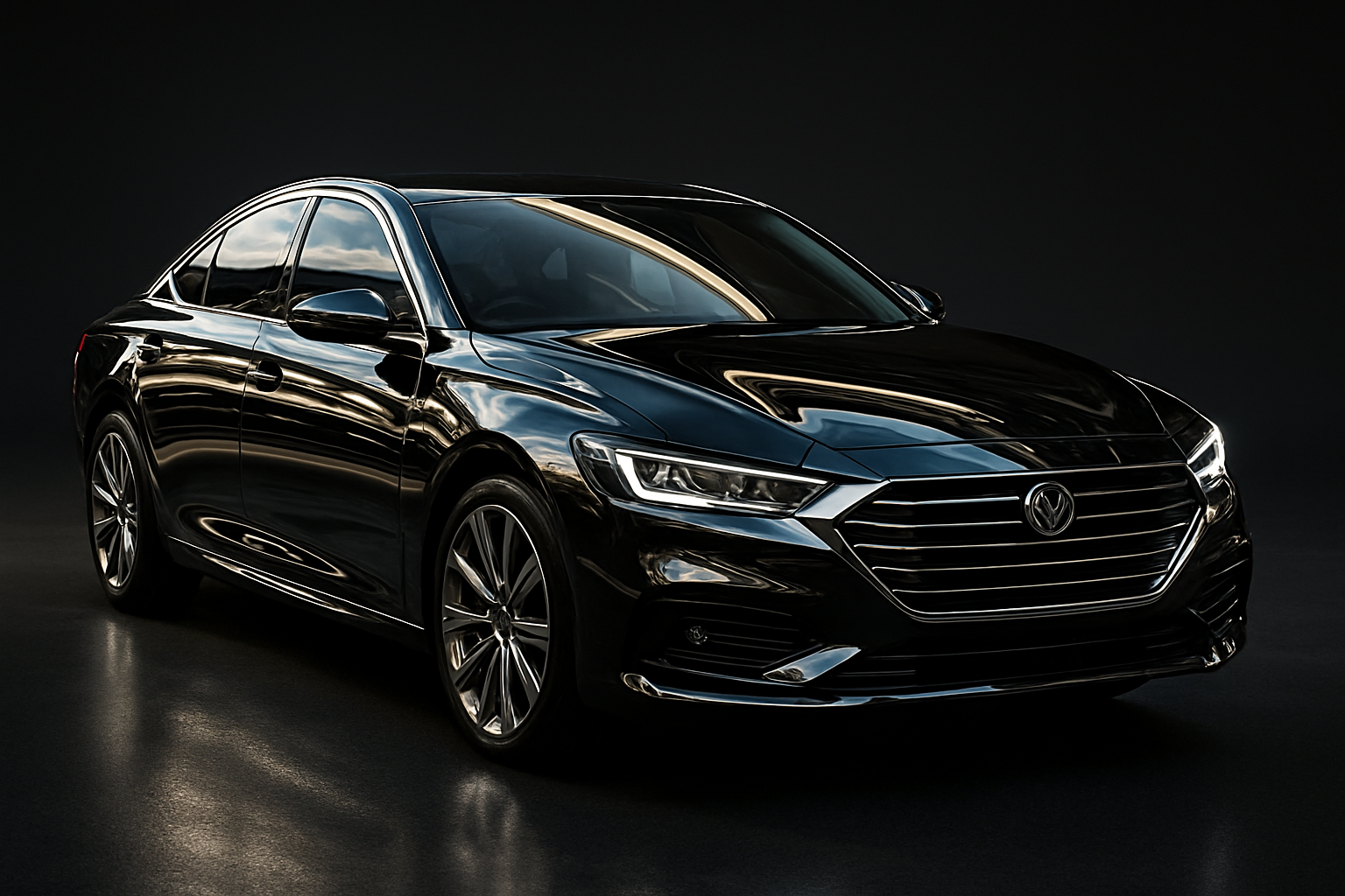 super gloss modern sedan